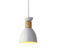 JZWCHQ - luminaires de Pendentif à tête Unique en Bois lumières de Restauration Modernes et Simples Classiques chaner Couleur Macaron métal Lampe Suspension de Style Japonais, fesseurs de Plafond