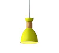 JZWCHQ - luminaires de Pendentif à tête Unique en Bois lumières de Restauration Modernes et Simples Classiques chaner Couleur Macaron métal Lampe Suspension de Style Japonais, fesseurs de Plafond