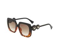 JZWCHQ Lunettes de Soleil avec des étoiles en métal à Cinq Pointes et Une Protection Solaire