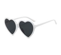 JZWCHQ Lunettes de soleil en forme de cœur Uv400 - Tendance de luxe - Dégradé - Pour femme