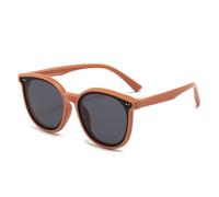 JZWCHQ Lunettes de soleil polarisées pour enfants de 3 à 12 ans, monture souple, œil de chat, protection UV400, lunettes ovales, rose, Taille unique