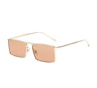 JZWCHQ Lunettes de Soleil pour Hommes et Femmes en métal Small Men et Lunettes de Soleil UV400 (Couleur: B, Taille: 1)