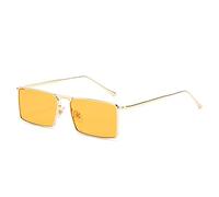 JZWCHQ Lunettes de Soleil pour Hommes et Femmes en métal Small Men et Lunettes de Soleil UV400 (Couleur: B, Taille: 1)