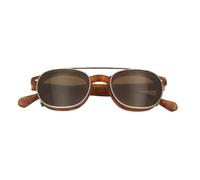 JZWCHQ Lunettes de soleil rondes à clipser en acétate pour homme - Verres polarisés UV400 de qualité supérieure