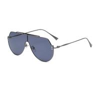 JZWCHQ Lunettes de soleil surdimensionnées avec monture en alliage pour homme et femme, gris, Taille unique