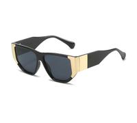 JZWCHQ Lunettes de soleil surdimensionnées UV400 pour femmes et hommes - Style vintage