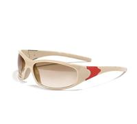 JZWCHQ Lunettes de soleil tendance 2025 pour femmes et hommes, lunettes de soleil enveloppantes sans monture une pièce, lunettes de soleil tendance Hip Hop