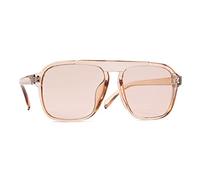 JZWCHQ Lunettes de soleil tendance à grand cadre pour hommes et femmes, lunettes de soleil d'ombrage de plage en plein air (couleur : D, taille : moyenne)