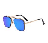 JZWCHQ Lunettes de soleil vintage tendance pour homme 2025 2024, bleu, Taille unique