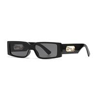 JZWCHQ Luxury Square Small Frame Lunettes de Soleil Femmes Hommes Fashion Vintage Vintage Léopard Head Sun Glasses pour Masculin UV400