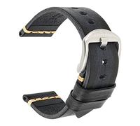 JZWCHQ Maikes Véritable bande de surveillance en cuir pour bracelet de montre galaxie 20 mm 22 mm 24 mm Band de montre tissote timex omega bracelets