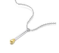 JZWCHQ Match Golden Pendant 100% 925 Collier en argent sterling pour femmes et personnalité Bijoux en argent GIF