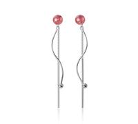 JZWCHQ Mesdames Tassel Long Chain 925 Strawberry Crystal Fashion Elegant Party Banquet Bilans d'oreilles haut de gamme