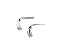 JZWCHQ Mini boucles d'oreilles en argent sterling incurvé pour femmes filles 14k plaqué d'or minimaliste minuscules barres de larmes en larme cartilage tragus post hypoallergénique