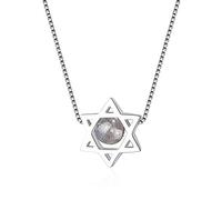 JZWCHQ Mothers Days 3Ct Collier Moisanite Pendentif pour femmes Silver 925 Bijoux
