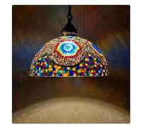 JZWCHQ Moyen-Orient Style réaliste Restaurant Exotic Hotel Inn Inn Xinjiang Restaurant Cafe Living Room Bedroom Aisle Verre Chandelier (thé 30 cm)