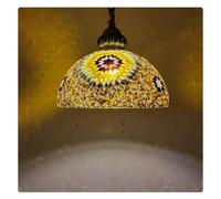 JZWCHQ Moyen-Orient Style réaliste Restaurant Exotic Hotel Inn Inn Xinjiang Restaurant Cafe Living Room Bedroom Aisle Verre Chandelier (thé 30 cm)