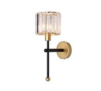 JZWCHQ Mur Light Crystal Approcheurs Fixture Verre Shade Decorative LED Lampes murales LED E14 Éclairage de Base pour Le Salon Chambre de lit Porche Corridor Corridor Children's Room
