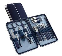 JZWCHQ New Nail Clipper Set Pedicure Kit 18pcs Ensemble de manucure Professionnelle en Acier Inoxydable pour Hommes et Femmes avec étui de Voyage en Cuir