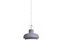 JZWCHQ Nordic Art Style Single Head Hanging Light, Creative Personality Chandelier, Metal Lamp Shade, Plafond Pendant Lampe, Lighting Fixture for Restaurant Cafe Decoration (Couleur: Gris, Taille: 25