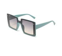 JZWCHQ Nouveau 2025 Fashion Large Frame One Piece Lunettes de soleil polyvalentes Tendance Rice Nail Femmes Lunettes de soleil