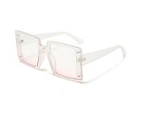 JZWCHQ Nouveau 2025 Fashion Large Frame One Piece Lunettes de soleil polyvalentes Tendance Rice Nail Femmes Lunettes de soleil
