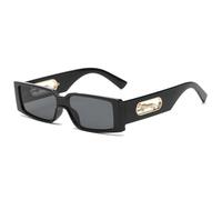 JZWCHQ Nouveau 2025 Rectangle Lunettes de soleil Femmes Square Glasse-soleil Men Leopard Punk Embouts Shades UV400