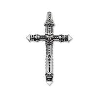 JZWCHQ Pendant Skull 925 STERLING STERLING POUR FEMMES ET MEN CLACES CLÉS COFICE COSSE COLLER LIEN PENDANT