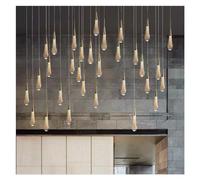 JZWCHQ Pendante à LED décorative intérieure Dining Living Room Bedroom Home Decoration Chaner Lamps Stairs Assaye Modern Lighting (One Color C Single Head)