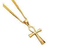 JZWCHQ Pendants Colliers en acier inoxydable Bijoux Gold Couleur Couleur de vie Cross Cross Pendant vintage Dropshipping