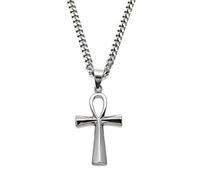 JZWCHQ Pendants Colliers en acier inoxydable Bijoux Gold Couleur Couleur de vie Cross Cross Pendant vintage Dropshipping