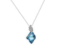 JZWCHQ Pendentif bleu fantôme collier femme clavicule chaîne bijoux pendentif européen et américain accessoires de mode cadeau