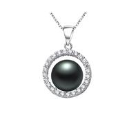 JZWCHQ Pendre 100% naturel en eau douce pour les femmes 925 Collier de zircon bien bijoux fabriqué en Chine