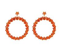 JZWCHQ Personnalité de la personnalité des femmes et la personnalité de bijoux de fête géométrique boucles d'oreilles rond géométriques