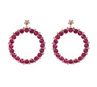 JZWCHQ Personnalité de la personnalité des femmes et la personnalité de bijoux de fête géométrique boucles d'oreilles rond géométriques