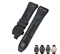 JZWCHQ Pour Franck Muller Watch Band 28 mm Cowhide Silicone Watch Strap Nylon Rubber Boucle de boucle pliante pour le bracelet pour hommes