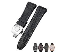 JZWCHQ Pour Franck Muller Watch Band 28 mm Cowhide Silicone Watch Strap Nylon Rubber Boucle de boucle pliante pour le bracelet pour hommes