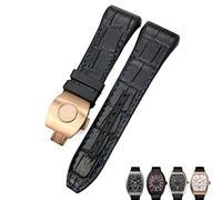 JZWCHQ Pour Franck Muller Watch Band 28 mm Cowhide Silicone Watch Strap Nylon Rubber Boucle de boucle pliante pour le bracelet pour hommes