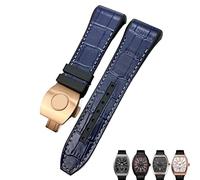 JZWCHQ Pour Franck Muller Watch Band 28 mm Cowhide Silicone Watch Strap Nylon Rubber Boucle de boucle pliante pour le bracelet pour hommes