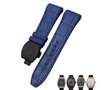 JZWCHQ Pour Franck Muller Watch Band 28 mm Cowhide Silicone Watch Strap Nylon Rubber Boucle de boucle pliante pour le bracelet pour hommes