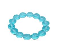 JZWCHQ pour la méditation 16 mm Moldavite tchèque météorite Impact Bracelet en Verre Naturel Stone Rough Crystal Energy Stone 1pc Chakra Reiki Balancing (Couleur: Vert Clair)