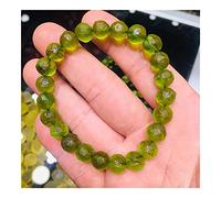 JZWCHQ pour la méditation 8 mm Moldavite tchèque météorite Impact Bracelet en Verre Naturel Stone Rough Crystal Energy Stone 1pc Chakra Reiki Balancing (Couleur: Multicolore)