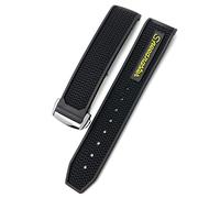JZWCHQ Pour Omega Speedmaster Watch Strap en acier inoxydable Déploiement Boucle 20 mm 21 mm 22 mm Silicone de montée en silicone