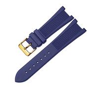 JZWCHQ Pour PP Patek Philippe Silicone Watch Belt 5711 5712G Nautilus Watch Strap Interface spéciale 25 mm * 13 mm WatchBand