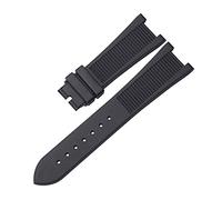 JZWCHQ Pour PP Patek Philippe Silicone Watch Belt 5711 5712G Nautilus Watch Strap Interface spéciale 25 mm * 13 mm WatchBand