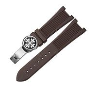 JZWCHQ Pour PP Patek Philippe Silicone Watch Belt 5711 5712G Nautilus Watch Strap Interface spéciale 25 mm * 13 mm WatchBand