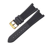 JZWCHQ Pour PP Patek Philippe Silicone Watch Belt 5711 5712G Nautilus Watch Strap Interface spéciale 25 mm * 13 mm WatchBand