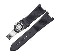 JZWCHQ Pour PP Patek Philippe Silicone Watch Belt 5711 5712G Nautilus Watch Strap Interface spéciale 25 mm * 13 mm WatchBand