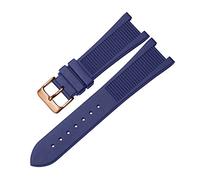 JZWCHQ Pour PP Patek Philippe Silicone Watch Belt 5711 5712G Nautilus Watch Strap Interface spéciale 25 mm * 13 mm WatchBand