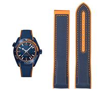 JZWCHQ Regarder Bracelet pour Omega 300 Seamaster 600 Planet Ocean Silicone Nylon Sangle Accessoires Watch Band Chain 20mm 22 mm ceinture